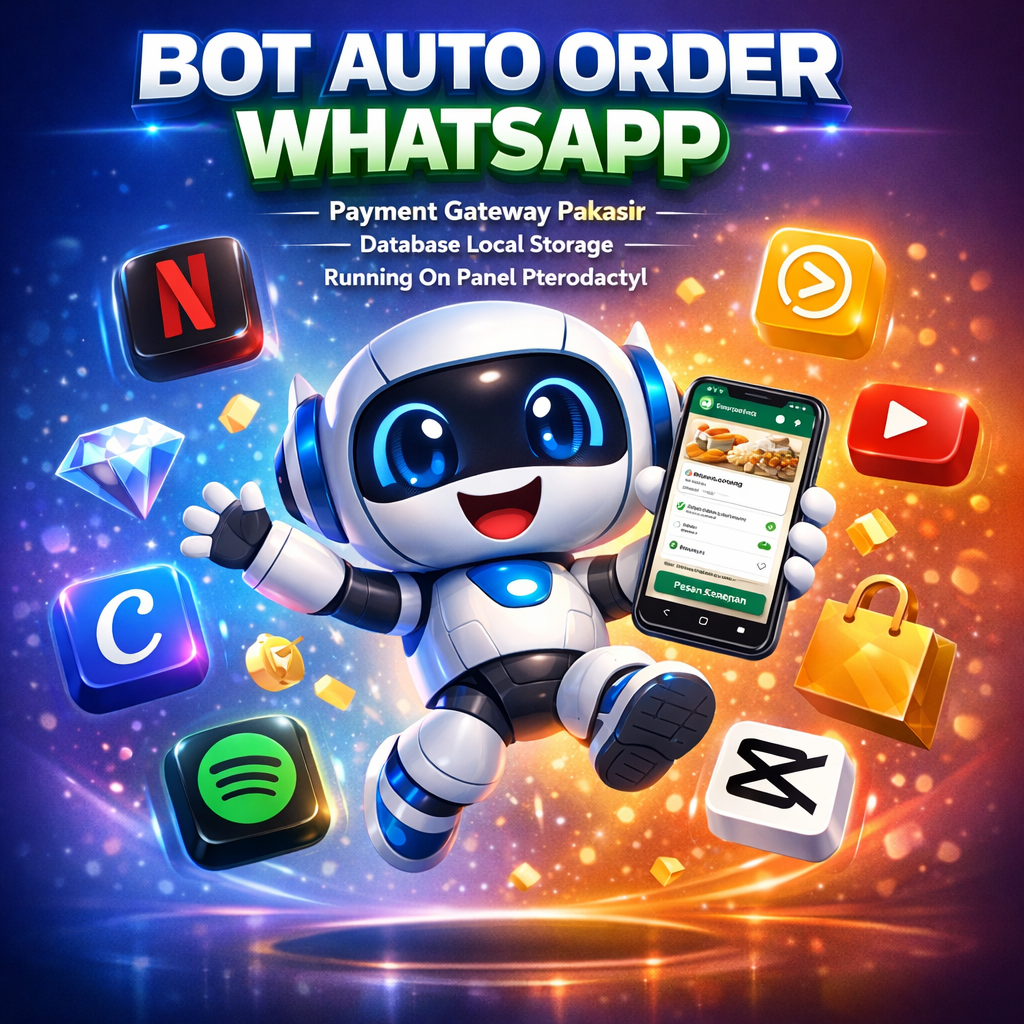 Script Bot Auto Order WhatsApp V2 | DB Lokal | PG Pakasir